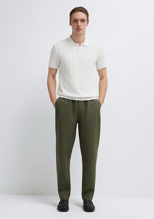 M0010577-71581 Erkek Yeşil Pantolon - 1
