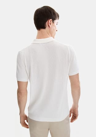 B35S40030 Erkek Beyaz Triko T-shirt - 3