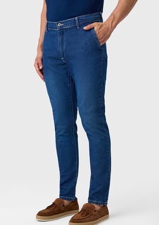 B35S35015 Erkek Mavi Jean Pantolon - 1