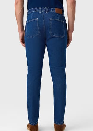 B35S35015 Erkek Mavi Jean Pantolon - 2