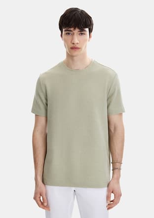 B35S10062 Erkek Bisiklet Yaka T-Shirt - 2