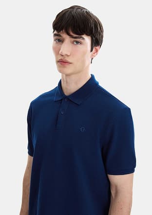 B35S10042 Erkek Lacivert Polo Yaka T-shirt - 2