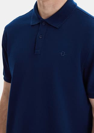 B35S10042 Erkek Lacivert Polo Yaka T-shirt - 3
