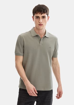 B35S10042 Erkek Yeşil Polo Yaka T-shirt - 2
