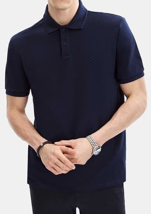 B35S10042 Erkek Lacivert Polo Yaka T-shirt - 3