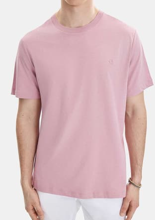 B35S10004 Erkek Sarı Bisiklet Yaka T-shirt - 3