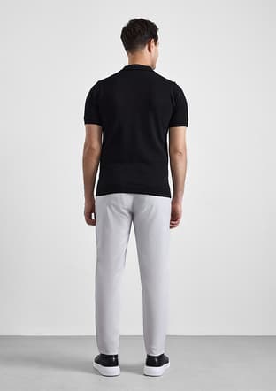 Str2013700008 Erkek Siyah Triko T-shirt - 2