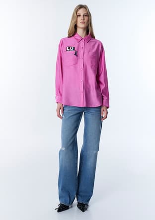 Ts1260025159 Kadın Pembe Gömlek - 2