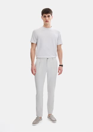 B35S31032 Erkek Gri Pantolon - 1
