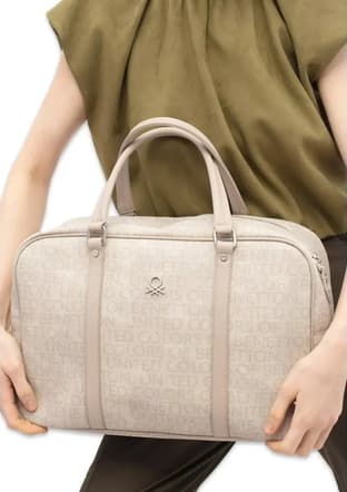 Bnt_1792 Unisex Yetişkin Bej Seyahat Çantası - 2