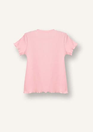 B7544A5Dfb Kız Bebek Pembe Kısa Kol T-shirt - 2