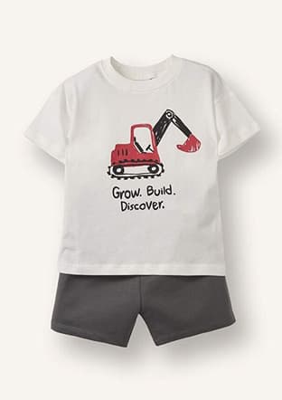 G5838A5Dfa Erkek Bebek Gri Eşofman - 1