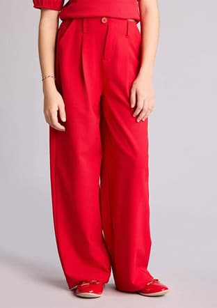 H0146A8Dfa Kız Çocuk Kırmızı Pantolon - 2