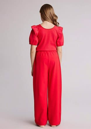 H0146A8Dfa Kız Çocuk Kırmızı Pantolon - 3