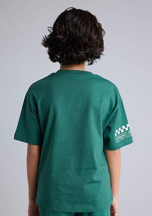 H0979A8Dfa Erkek Çocuk Yeşil Kısa Kol T-shirt - 2