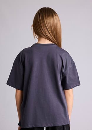 G8185A8Dfa Kız Çocuk Antrasit Kısa Kol T-shirt - 3