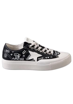 26Y312-1 Sy Kadın Siyah Sneaker - 1