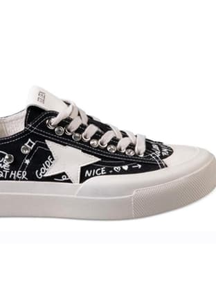 26Y312-1 Sy Kadın Siyah Sneaker - 3