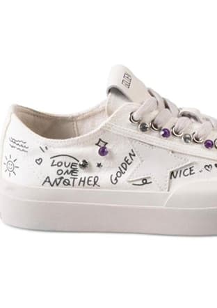 26Y312-1 Bj Kadın Bej Sneaker - 3