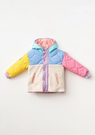 P103 Unisex Çocuk Pembe Mont - 1