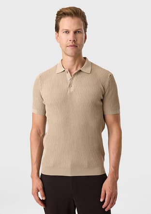 Btr4003300000 Erkek Bej Triko T-shirt - 1