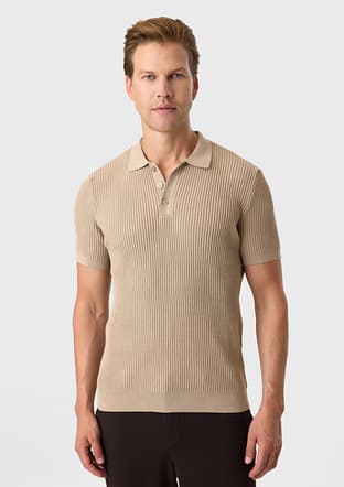 Btr4003300000 Erkek Bej Triko T-shirt - 2