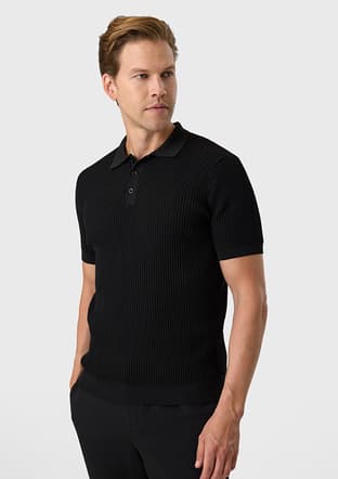 Btr4003300000 Erkek Siyah Triko T-shirt - 2