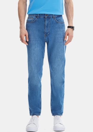 B35S35020 Erkek Lacivert Jean Pantolon - 2