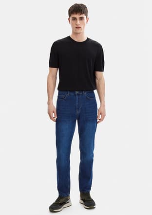 B35S35020 Erkek Lacivert Jean Pantolon - 1