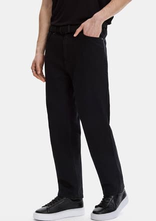 B35S35020 Erkek Siyah Jean Pantolon - 2