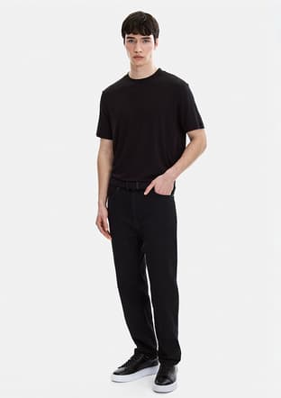 B35S35020 Erkek Siyah Jean Pantolon - 3