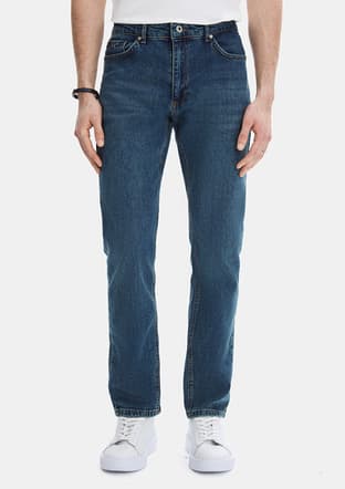 B35S35012 Erkek Mavi Jean Pantolon - 3