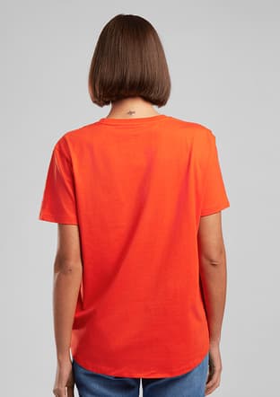 262 Lcf 242009 Kadın Turuncu O Yaka T-shirt - 3