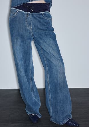 Is1260018003 Kadın Mavi Jean Pantolon - 2