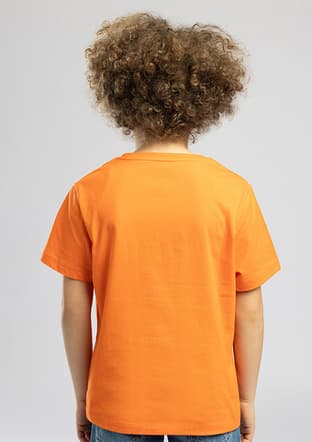 262 Lcb 242001 Erkek Çocuk Turuncu O Yaka T-shirt - 3