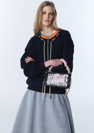 Ts1260091024 Kadın Lacivert Sweatshirt - 1