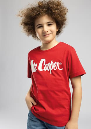 262 Lcb 242001 Erkek Çocuk Kırmızı O Yaka T-shirt - 1