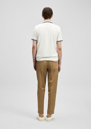 111040245 Erkek Beyaz Polo Yaka T-shirt - 2