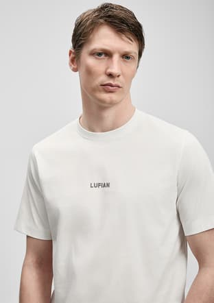 111020322 Erkek Beyaz Baskılı T-shirt - 3