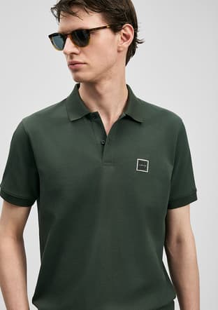 111040233 Erkek Yeşil Polo Yaka T-shirt - 3