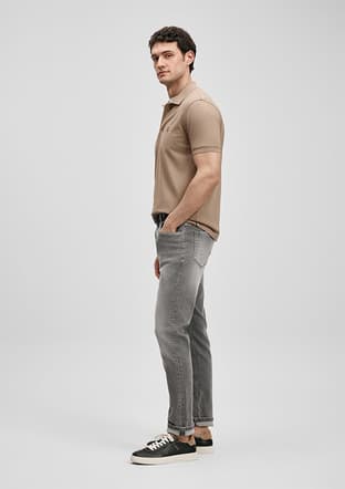 111040233 Erkek Kahverengi Polo Yaka T-shirt - 3