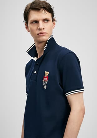 111040245 Erkek Lacivert Polo Yaka T-shirt - 3