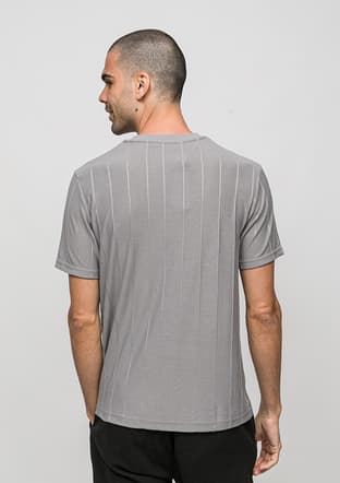 Joe42030 Erkek Gri Bisiklet Yaka T-shirt - 3