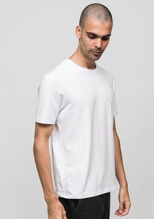 Joe41420 Erkek Beyaz Bisiklet Yaka T-shirt - 2