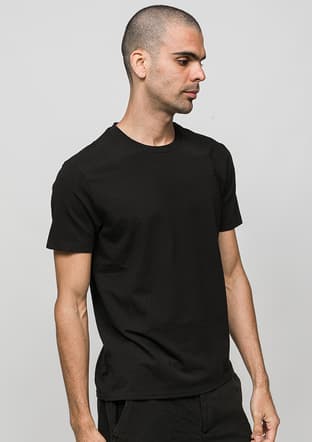 Joe41420 Erkek Siyah Bisiklet Yaka T-shirt - 2