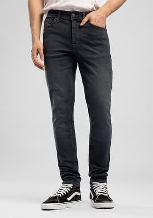 262 Lcm 121054 Erkek Siyah Jean Pantolon - 2