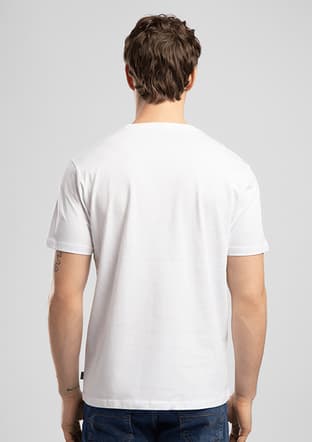 262 Lcm 242004 Erkek Beyaz O Yaka T-shirt - 2