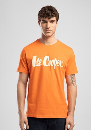 262 Lcm 242004 Erkek Turuncu O Yaka T-shirt - 1