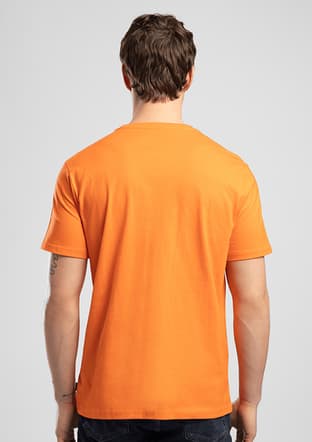 262 Lcm 242004 Erkek Turuncu O Yaka T-shirt - 2
