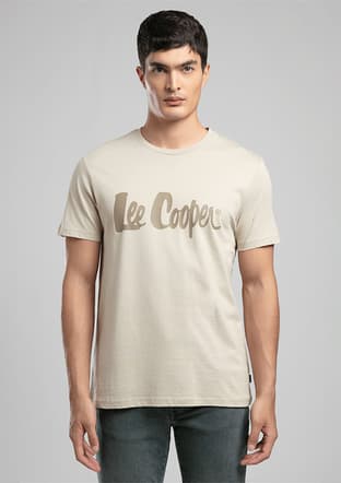 262 Lcm 242004 Erkek Bej O Yaka T-shirt - 2